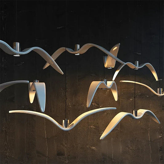 FeatherGlow Design Lamp - Natuurlijke Sfeerverlichting voor Jouw Interieur