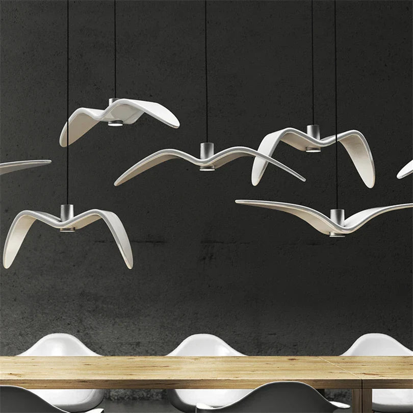 FeatherGlow Design Lamp - Natuurlijke Sfeerverlichting voor Jouw Interieur